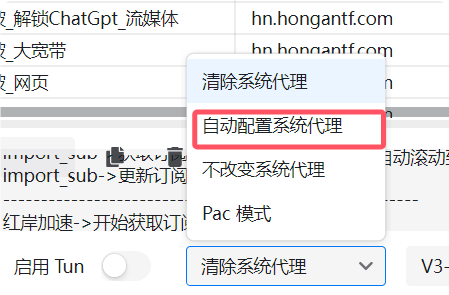 V2rayN 设置代理